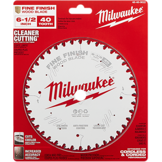 Sierra Circular De 40 Dientes MILWAUKEE 48-40-0622 Con Acabado Fino 6-1/2"