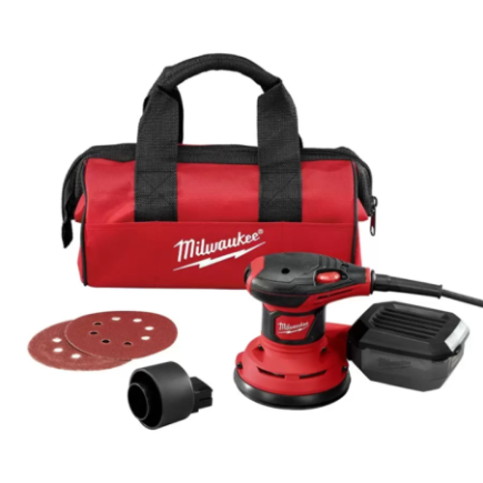 Lijadora Orbital 5" 360 W 7,000-12,000 rpm + bolsa MILWAUKEE 603421