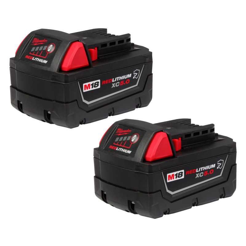 Baterias 18 V 3 Ah HIGH OUTPUT set 2 piezas M18 Milwaukee 48-11-1837