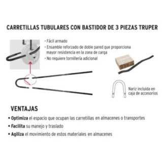 Carretilla 5.5 ft3, llanta imponchable Truper 10252