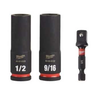 Kit Dados Impacto Adaptador 3/8'' 49664417 Milwaukee