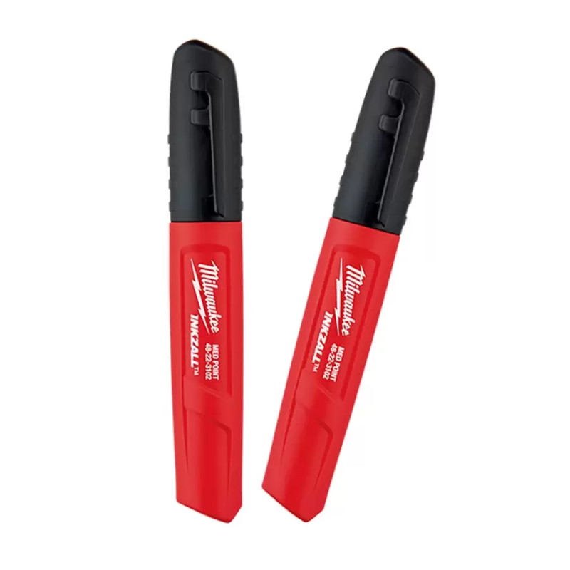 Marcadores líquidos Inkzall punta media negro 2 piezas MILWAUKEE 48223102