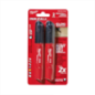 Marcadores líquidos Inkzall punta media negro 2 piezas MILWAUKEE 48223102