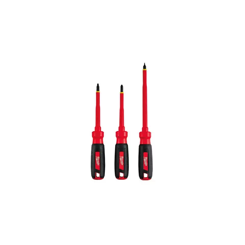 Desarmadores Insulados 1,000 V 3 piezas MILWAUKEE 48222202 Desarmadores Insulados 1,000 V 3 piezas MILWAUKEE 48222202