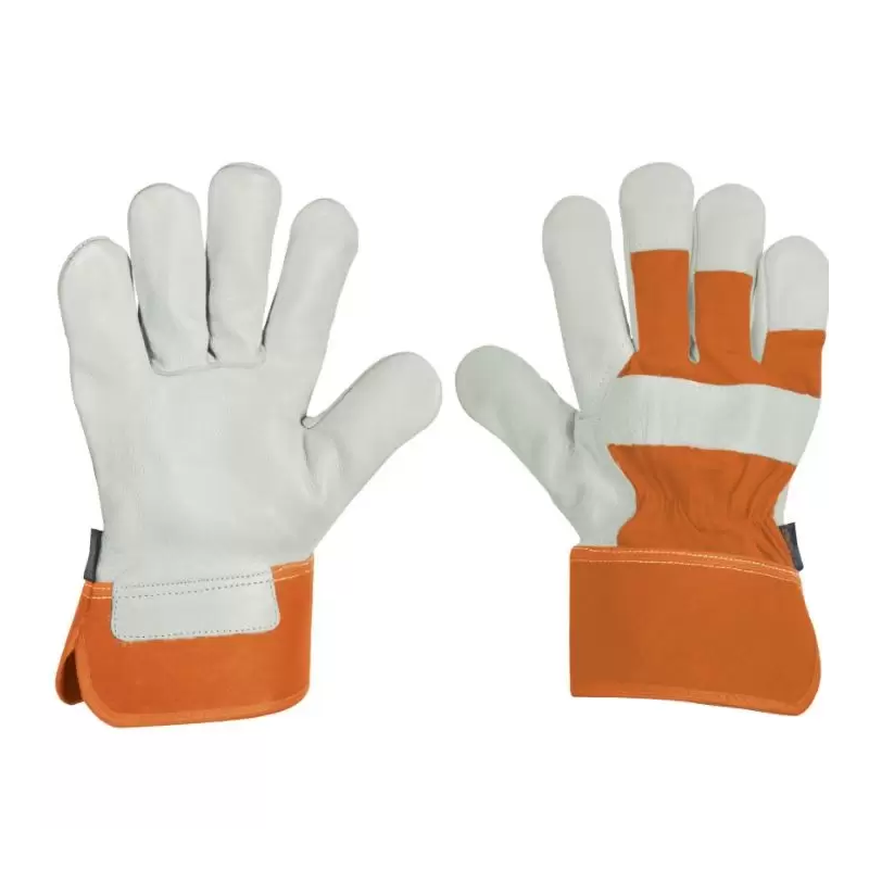 Guantes de Piel de Res y Dorso De Loneta TRUPER 17051