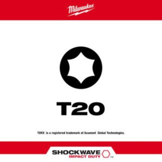 Punta de Impacto torx  t 20 x  2" MILWAUKEE 48324784