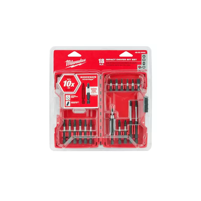 Puntas de Impacto Shockwave 18 piezas MILWAUKEE 48324403 Puntas de Impacto Shockwave 18 piezas MILWAUKEE 48324403