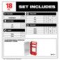 Puntas de Impacto Shockwave 18 piezas MILWAUKEE 48324403 Puntas de Impacto Shockwave 18 piezas MILWAUKEE 48324403