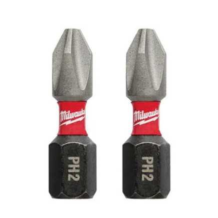Puntas de Impacto phillips No2 x 1" 2 piezas MILWAUKEE 48324412