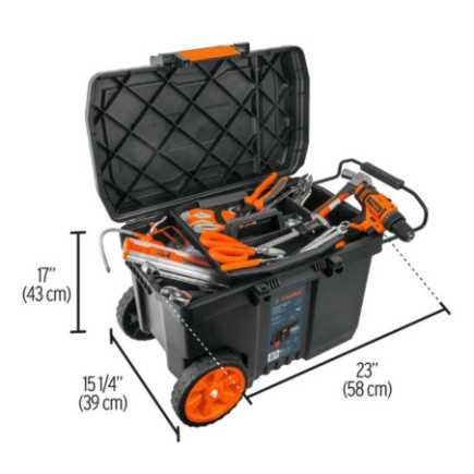 Caja herramienta, plástica, 23', con rueda TRUPER TRUP-10902
