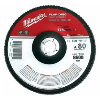 Disco Laminado Polifan 7" X 7/8" Grado 36 Zirconia Milwaukee 48808030 1