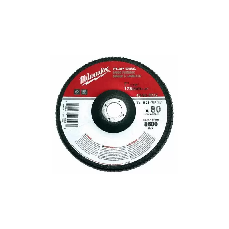 Disco Laminado Polifan 7" X 7/8" Grado 36 Zirconia Milwaukee 48808030 1