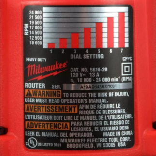 Router 2-1/4 HP Milwaukee 5616-20