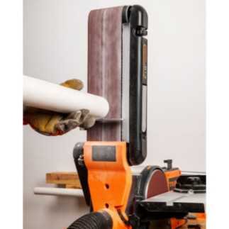 Lijadora de Banda y Disco 4"x 36" 6" 373 W 600 m/min TRUPER PUL-4X6T