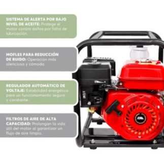 Adir 125 Motobomba de Agua a Gasolina 6.5 HP 2x2