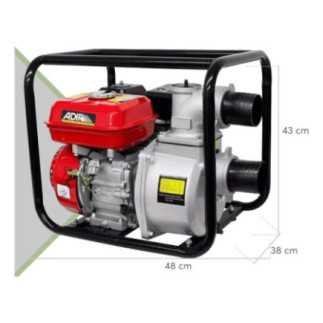 Adir 125 Motobomba de Agua a Gasolina 6.5 HP 2x2
