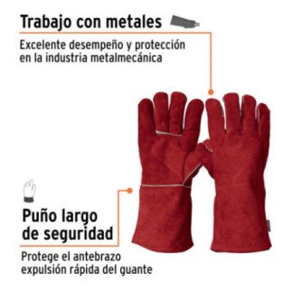 Guantes Rojos Para Soldador Truper 19458