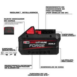 Bateria 18 V 8 Ah Redlithium M18 FORGE