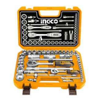 Combo estuche de herramientas manuales + dados + llaves INGCO