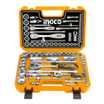 Combo set de dados + desarmadores + llaves + atornillador INGCO
