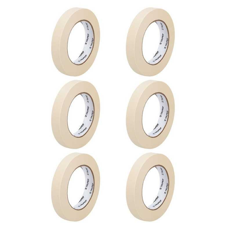 Cinta masking tape de 1/2' x 50 m, Truper
