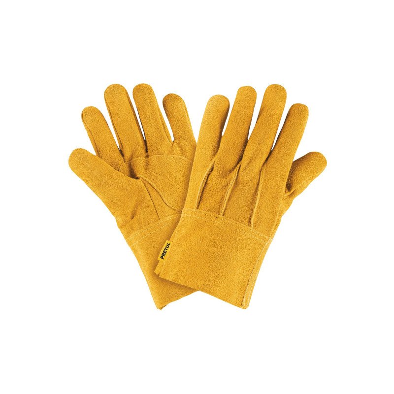 Guantes de carnaza, cortos, Pretul 23262