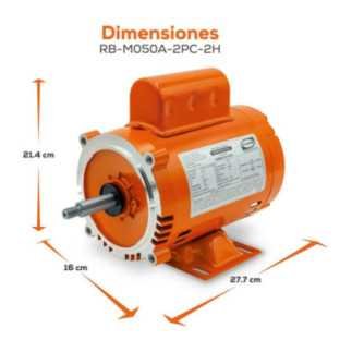 Motor monofasico 1/2 HP EVANS M050A-2PC-2H