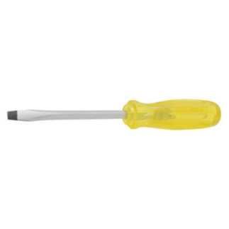 Destornillador con mango ámbar, punta plana barra cuadrada 5/16" x 10" Urrea 9843