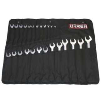 Llaves combinadas satinadas métricas, 12 puntas, 25 piezas 1200QMA