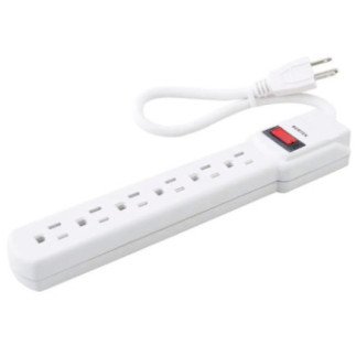 Multicontacto 6 entradas cable 30 cm SURTEK 136201