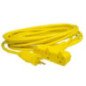 Extensión eléctrica tipo abanico uso rudo aterrizada color amarillo, 8 m 136050