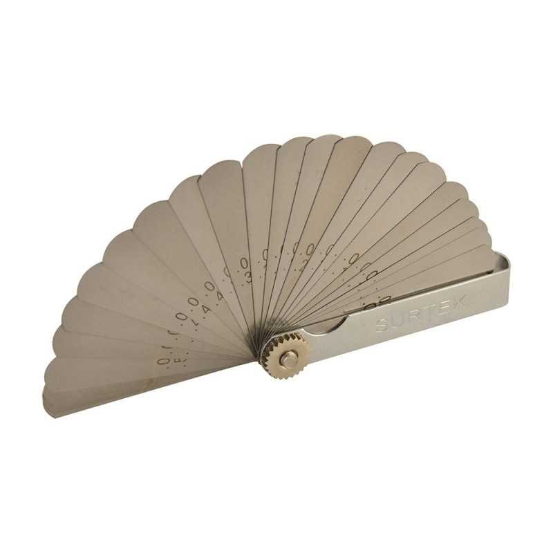 Calibrador en pulgadas y milimétricos 26 hojas SURTEK SUR-107331