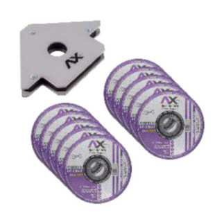 Combo Soldadora + Careta + Esmeriladora + Escuadra + 10 Disc