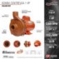 Bomba Centrífuga 1-1/4" x 1" 1 Hp 110 V Motor EVANS CALIFORNIA MACHINERY CALRB1KIT