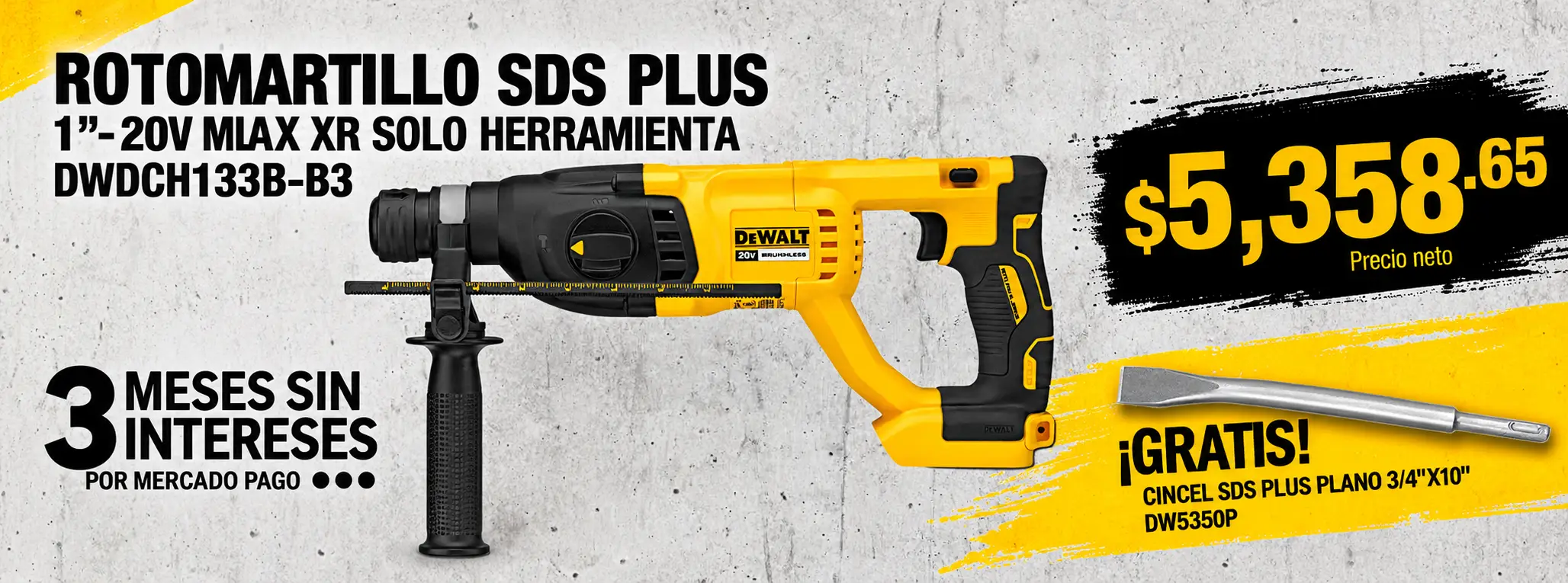 Rotomartillo DeWalt DWDCH133B-B3
